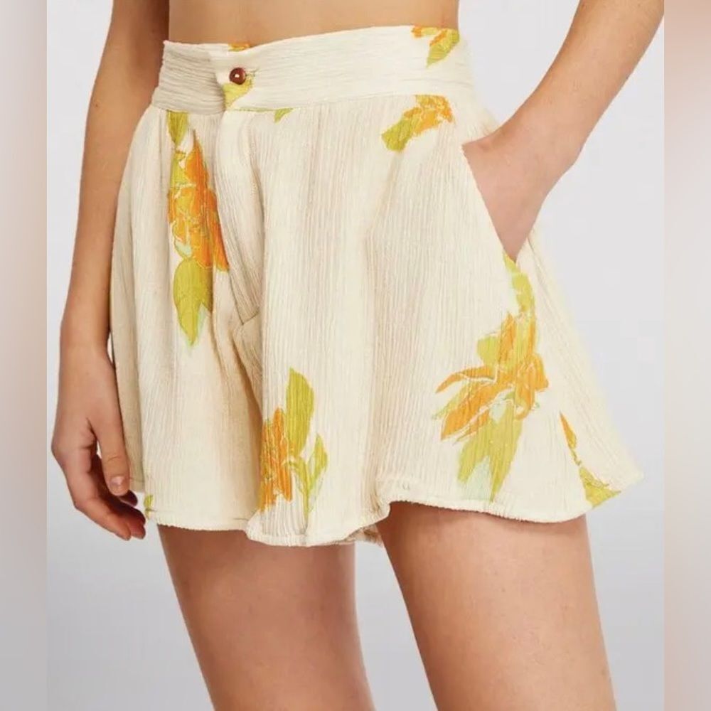 Floral High Waist Shorts